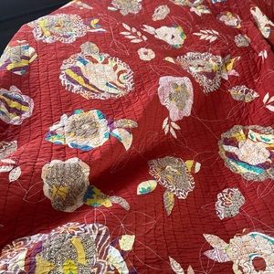 Anthropologie style quilt & 2 Euro Shams